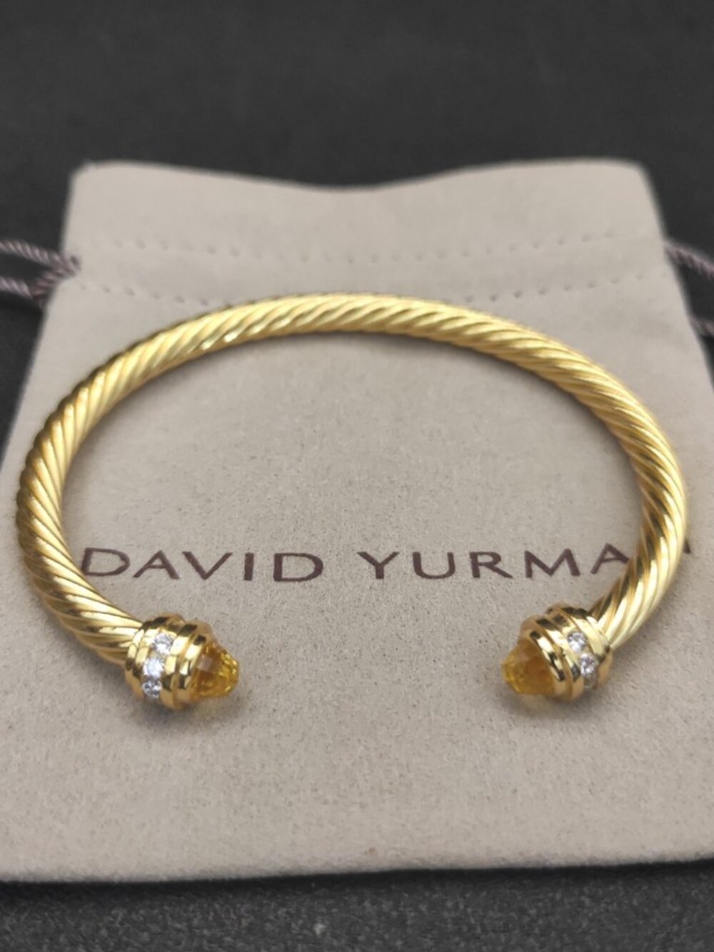 😙David Yurman😙 5MM Yellow Diamond bracelet